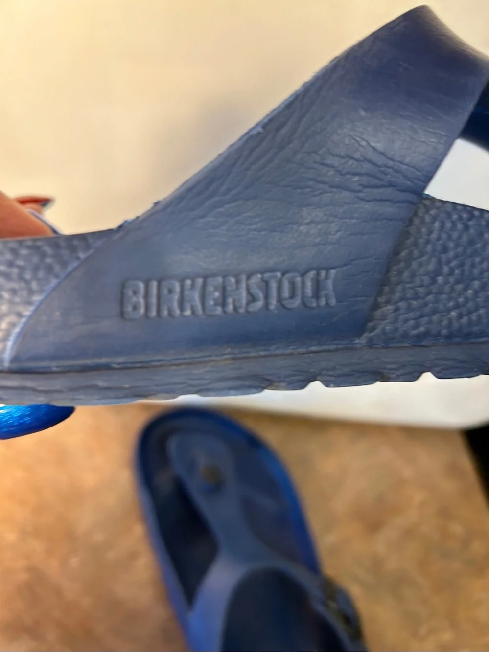 Birkenstock Gizeh Essentials  Eva Women's 39 8.5 Navy Blue Slip On